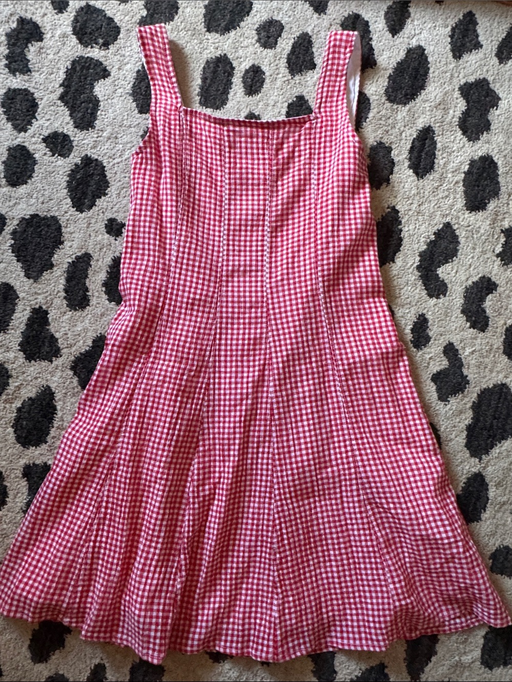 abercrombie kids Red Gingham A-Line Casual Dress